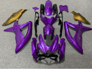 Purple and Gold 2008-2010 Suzuki GSXR 600-750 Motorcycle Fairing