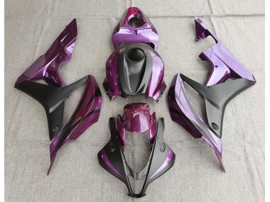 Purple and Matte Black 2007-2008 Honda CBR600RR Motorcycle Fairing