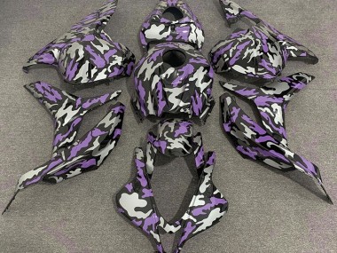 Purple and Silver Camo 2009-2012 Honda CBR600RR Motorcycle Fairing