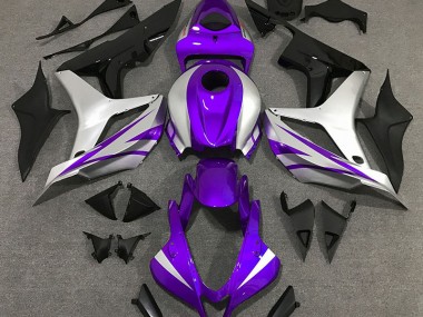 Purple and Silver OEM Style 2007-2008 Honda CBR600RR Motorcycle Fairing