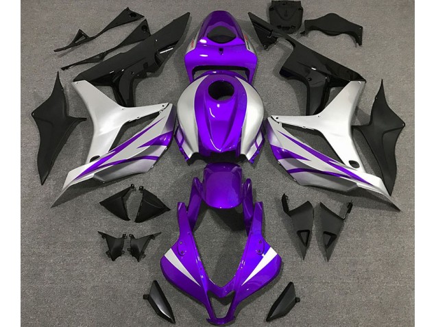 Purple and Silver OEM Style 2007-2008 Honda CBR600RR Motorcycle Fairing