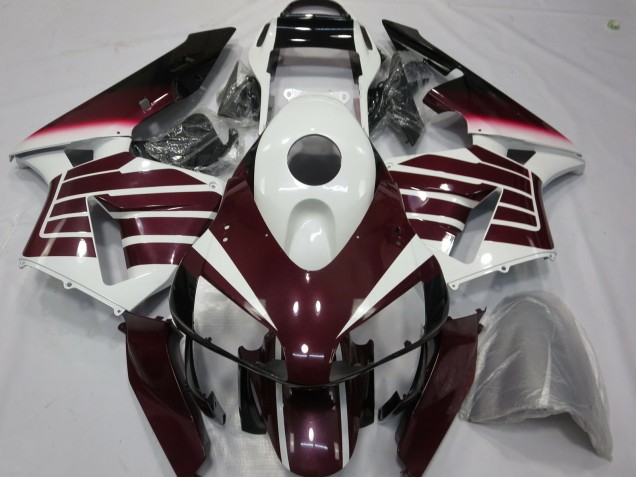 Purple and White 2003-2004 Honda CBR600RR Motorcycle Fairing