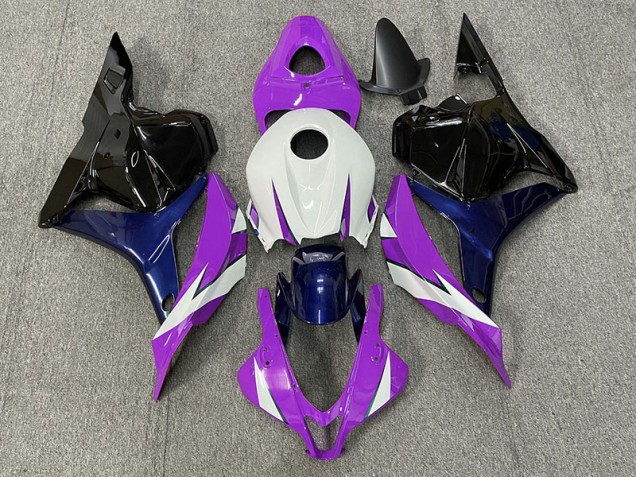 Purple and White 2009-2012 Honda CBR600RR Motorcycle Fairing