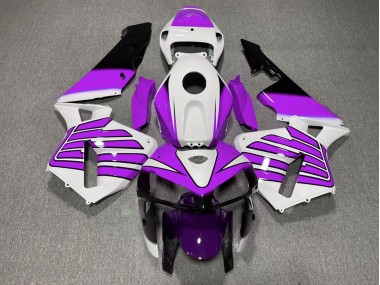 Purple and White Wings 2005-2006 Honda CBR600RR Motorcycle Fairing