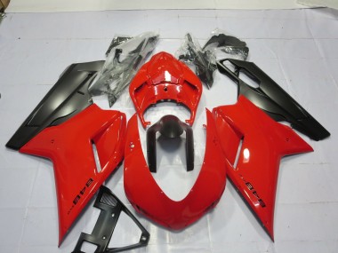 Red 2007-2014 Ducati Ducati 848 1098 1198 Motorcycle Fairing