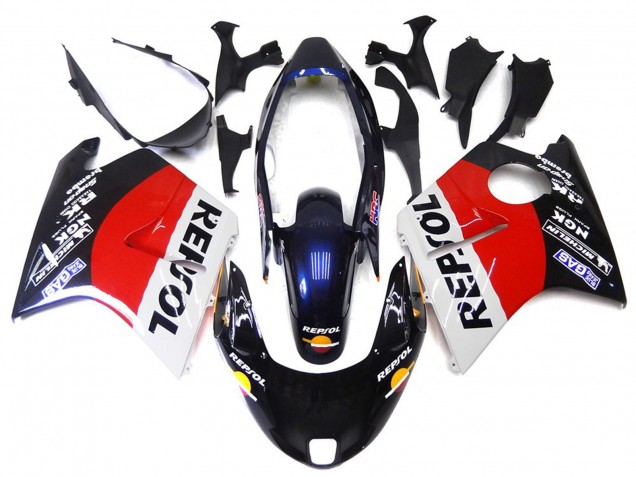 Red Black and White Repsol 1996-2007 Honda CBR1100XX Motorcycle Fairing