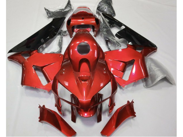 Red CBR Style 2005-2006 Honda CBR600RR Motorcycle Fairing