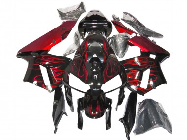 Red Flame 2005-2006 Honda CBR600RR Motorcycle Fairing