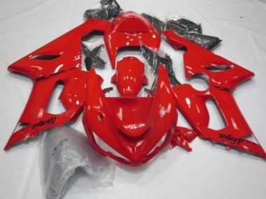 Red Gloss 2005-2006 Kawasaki ZX6R Motorcycle Fairing