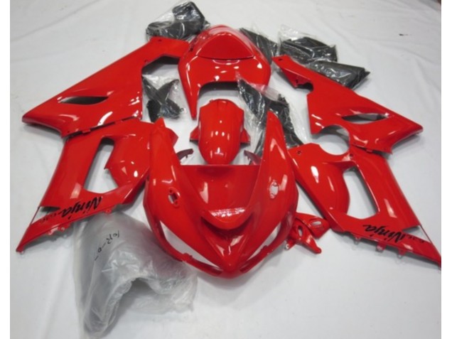 Red Gloss 2005-2006 Kawasaki ZX6R Motorcycle Fairing