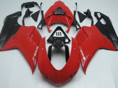 Red Matte Black 2007-2014 Ducati Ducati 848 1098 1198 Motorcycle Fairing