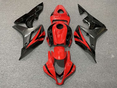 Red OEM Style & Grey 2007-2008 Honda CBR600RR Motorcycle Fairing