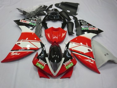 Red White Yamalube 2012-2014 Yamaha R1 Motorcycle Fairing