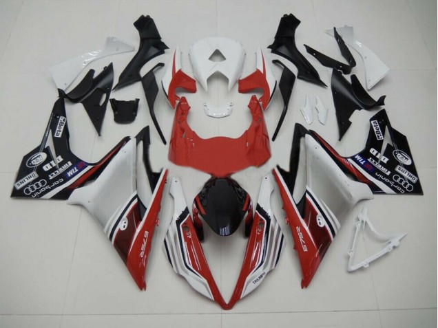 Red White and Black Style 2013-2016 Triumph Daytona 675 Motorcycle Fairing