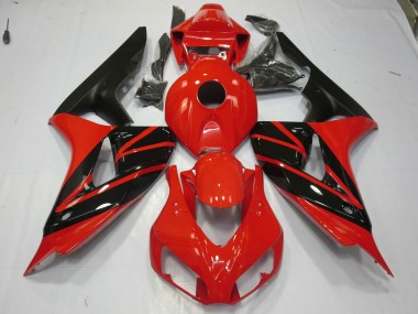 Red and Black 2006-2007 Honda CBR1000RR Motorcycle Fairing