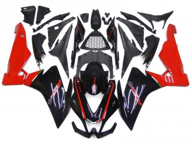 Red and Black 2010-2015 Aprilia RSV4 1000 Motorcycle Fairing