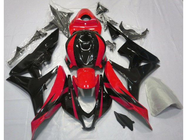 Red and Black OEM Design 2007-2008 Honda CBR600RR Motorcycle Fairing