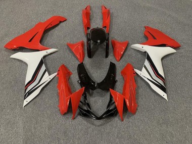 Red and Gloss White Style 2011-2024 Suzuki GSXR 600-750 Motorcycle Fairing