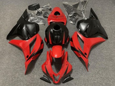 Red and Matte Black 2009-2012 Honda CBR600RR Motorcycle Fairing