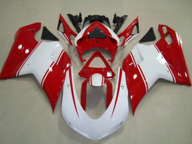 Red and White Pin 2007-2014 Ducati Ducati 848 1098 1198 Motorcycle Fairing