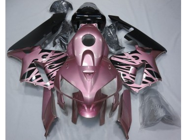 Rose Pink Flame 2005-2006 Honda CBR600RR Motorcycle Fairing