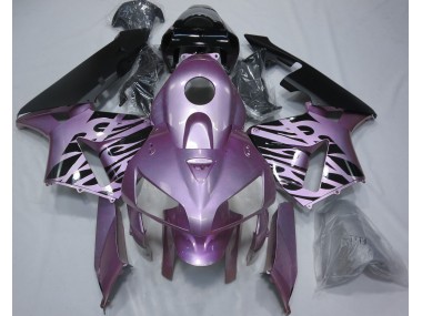 Rose Purple Flame 2005-2006 Honda CBR600RR Motorcycle Fairing