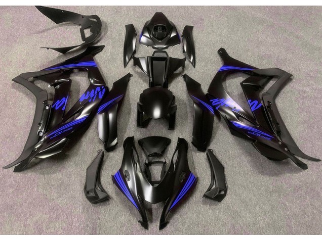 Satin Black & Blue 2016-2019 Kawasaki ZX10R Motorcycle Fairing