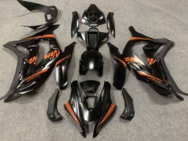 Satin Black & Orange 2016-2019 Kawasaki ZX10R Motorcycle Fairing