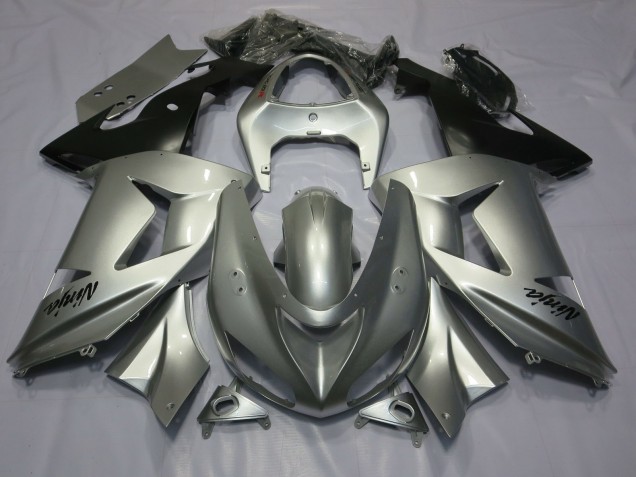 Silver 2006-2007 Kawasaki ZX10R Motorcycle Fairing