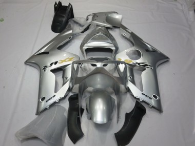 Silver OEM Style 2003-2004 Kawasaki ZX6R Motorcycle Fairing