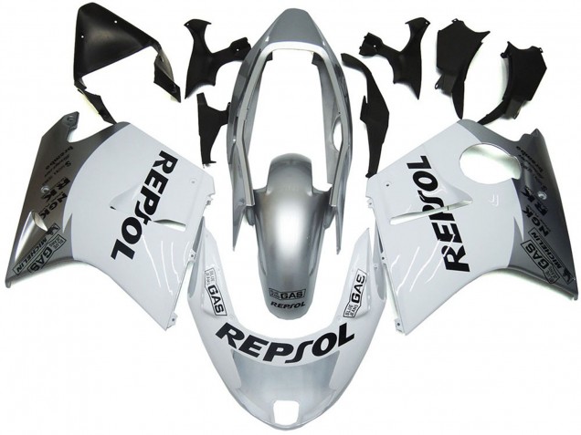 Silver White Repsol 1996-2007 Honda CBR1100XX Motorcycle Fairing