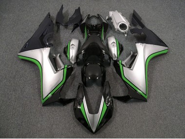 Silver and Black & Green 2017-2023 Honda CBR1000RR Motorcycle Fairing