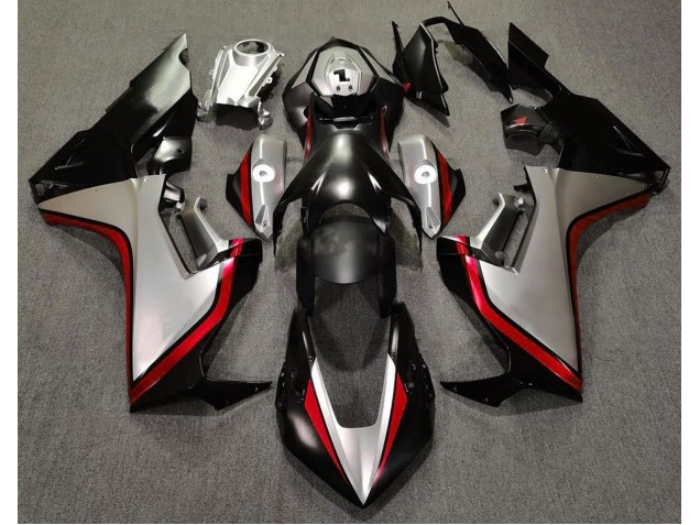 Silver and Black & Red 2017-2023 Honda CBR1000RR Motorcycle Fairing