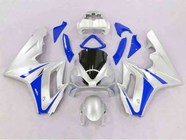 Silver and Blue 2006-2008 Triumph Daytona 675 Motorcycle Fairing