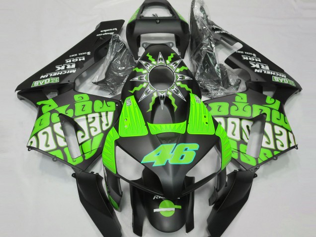 Slime Green Rossi Repsol 2003-2004 Honda CBR600RR Motorcycle Fairing