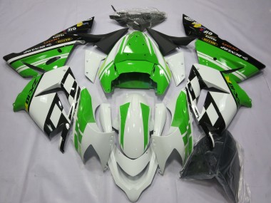 Special White Green 2004-2005 Kawasaki ZX10R Motorcycle Fairing