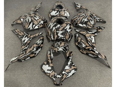 Tan and Silver Camo 2009-2012 Honda CBR600RR Motorcycle Fairing