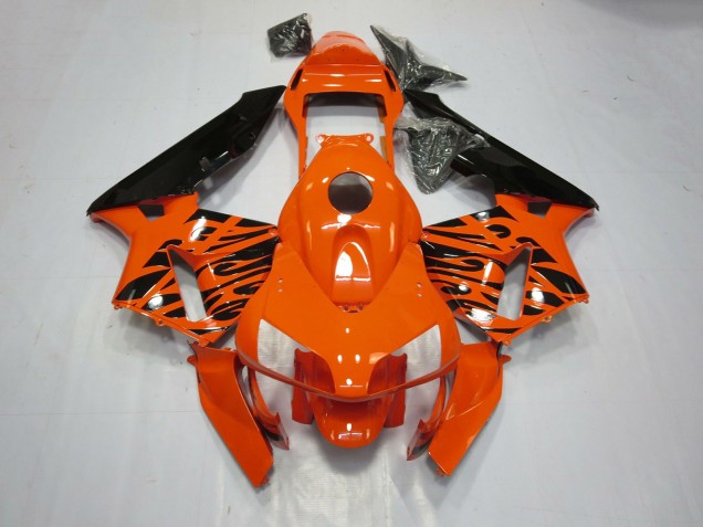 Tribal Orange 2003-2004 Honda CBR600RR Motorcycle Fairing