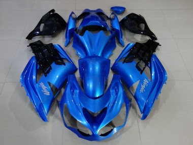 Vibrant Blue & Gloss Black 2012-2021 Kawasaki ZX14R Motorcycle Fairing