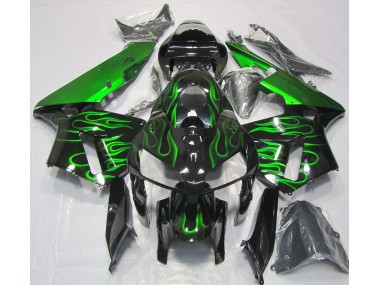 Vibrant Green Flame 2005-2006 Honda CBR600RR Motorcycle Fairing