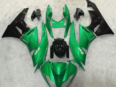 Vibrant Green Gloss 2009-2012 Kawasaki ZX6R Motorcycle Fairing