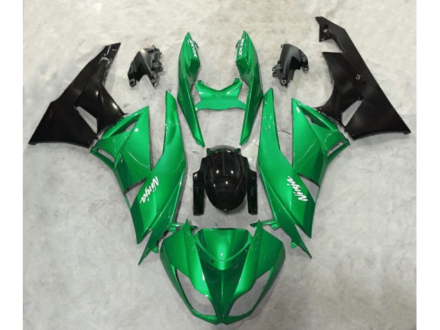 Vibrant Green Gloss 2009-2012 Kawasaki ZX6R Motorcycle Fairing