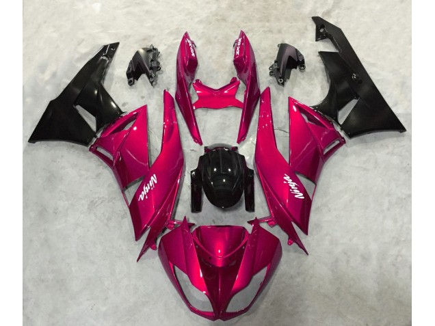 Vibrant Red Gloss 2009-2012 Kawasaki ZX6R Motorcycle Fairing