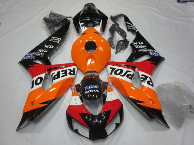 Vibrant Repsol Style 2006-2007 Honda CBR1000RR Motorcycle Fairing