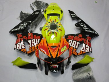 Vibrant Yellow Rossi 2005-2006 Honda CBR600RR Motorcycle Fairing