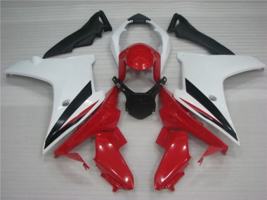 White Black and Red 2011-2012 Honda CBR600F Motorcycle Fairing