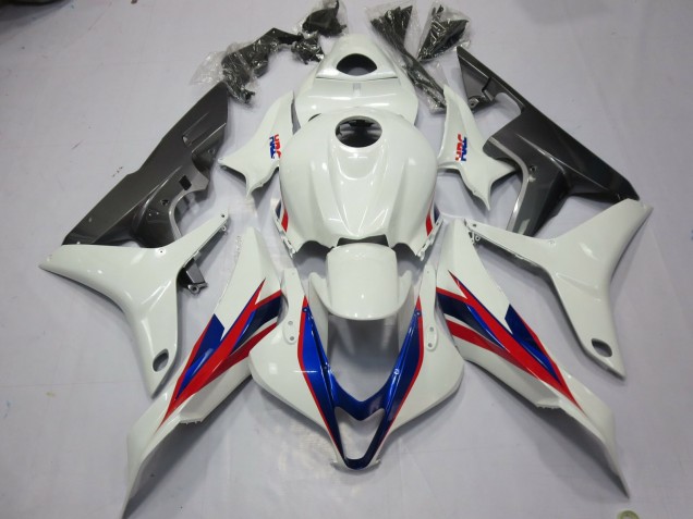 White HRC 2007-2008 Honda CBR600RR Motorcycle Fairing