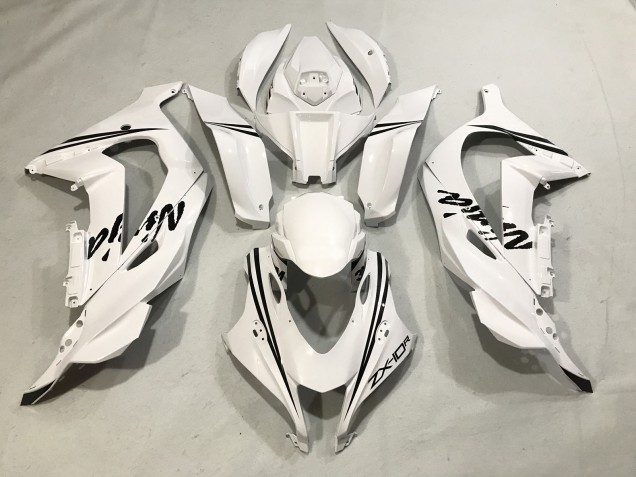 White Ninja 2016-2019 Kawasaki ZX10R Motorcycle Fairing