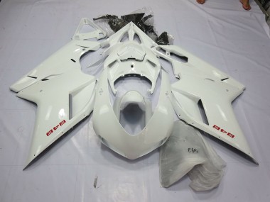 White Pearl 2007-2014 Ducati Ducati 848 1098 1198 Motorcycle Fairing