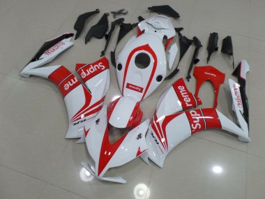 White Supreme 2012-2016 Honda CBR1000RR Motorcycle Fairing